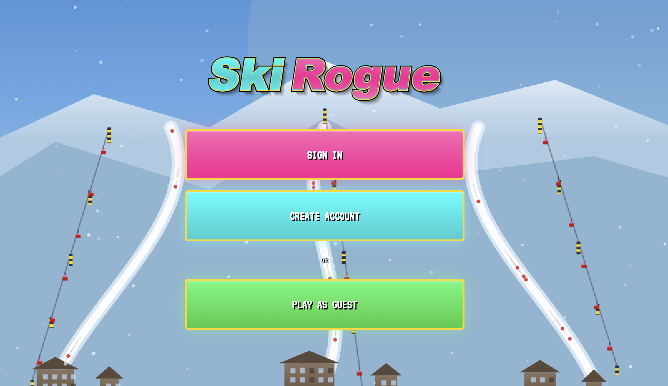 Ski Rogue skiing game