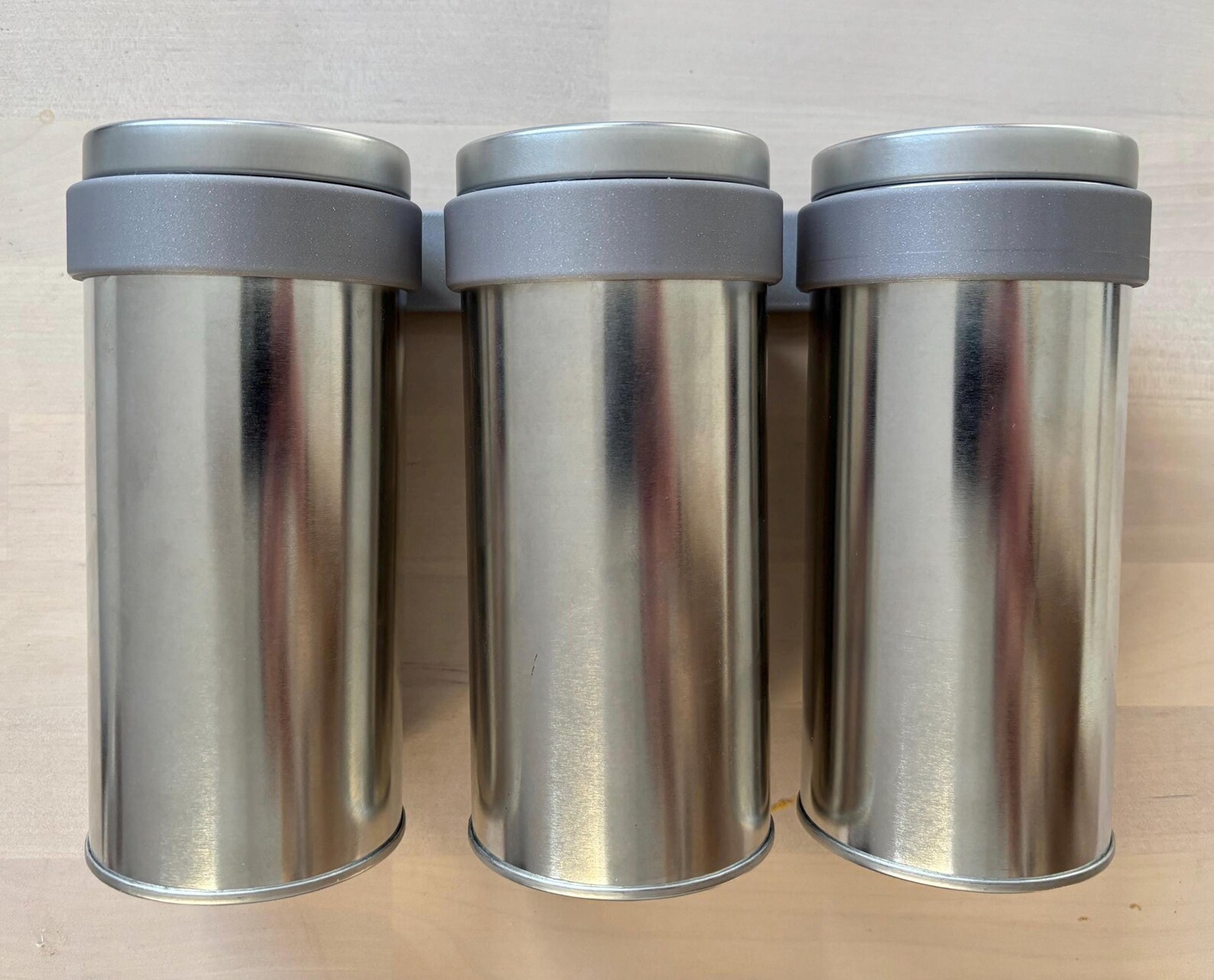 Image of a magnetic Tea Tins Rack